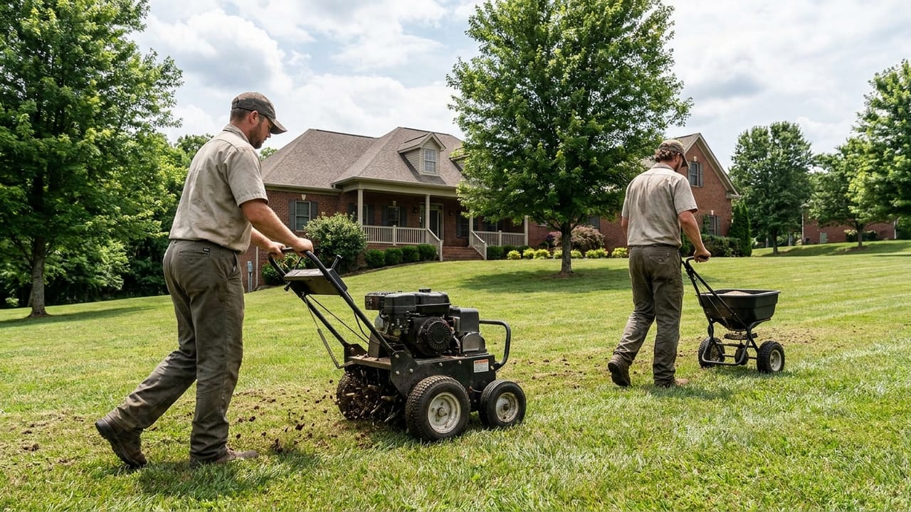 Aeration & Overseeding in Nashville